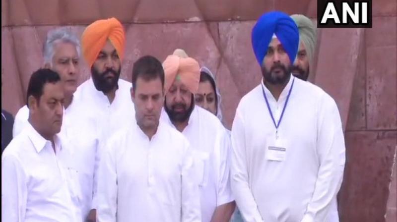 In the visitor's book, Rahul wrote that the cost of freedom must never be forgotten. (Photo: ANI) In the visitor's book, Rahul wrote that the cost of freedom must never be forgotten. (Photo: ANI)