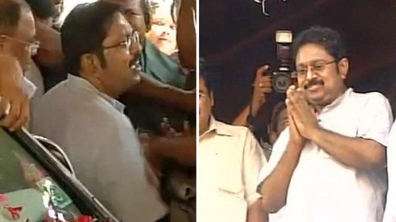 AIADMK leader TTV Dinakaran. (Photo: Twitter | ANI) AIADMK leader TTV Dinakaran. (Photo: Twitter | ANI)