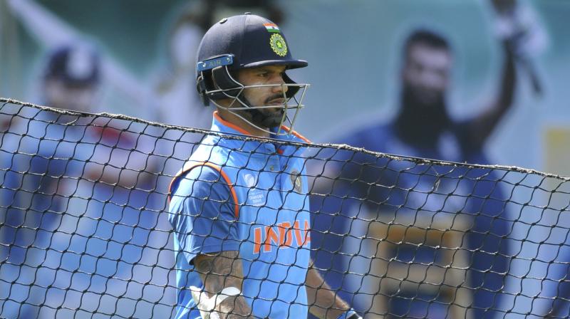 “Team India opener Mr Shikhar Dhawan has requested to be released from the team for the first three ODIs of the Paytm Australia tour of India, 2017 to attend to his wife, who is unwell,” said BCCI in a media release. (Photo: AP) “Team India opener Mr Shikhar Dhawan has requested to be released from the team for the first three ODIs of the Paytm Australia tour of India, 2017 to attend to his wife, who is unwell,” said BCCI in a media release. (Photo: AP)