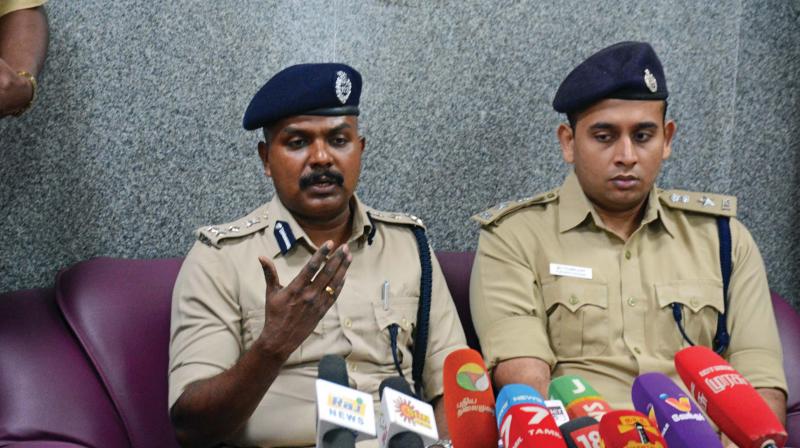 Railway DIG Balakrishnan addresses press. (Photo: DC) Railway DIG Balakrishnan addresses press. (Photo: DC)