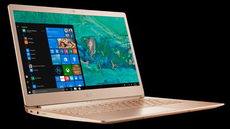 The Swift 5 is supposed to be a compact ultrabook, which is why it comes with a 14-inch display surrounded by narrow bezels, packed in a 13-inch form factor. The Swift 5 is supposed to be a compact ultrabook, which is why it comes with a 14-inch display surrounded by narrow bezels, packed in a 13-inch form factor.