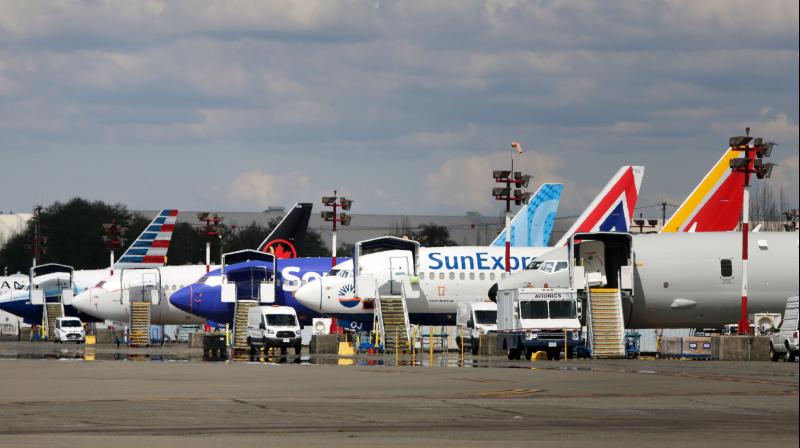 Boeing 737 MAX 9 airliners are pictured on the flight line at the Boeing Renton Factory in Renton, Washginton. AFP photo