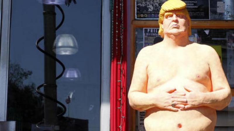 Naked statue of Donald Trump. (Photo: AP) Naked statue of Donald Trump. (Photo: AP)