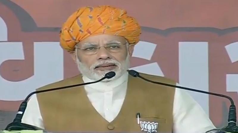 Prime Minister Narendra Modi's remarks come a day after Mani Shankar Aiyar set off a political firestorm when he called Modi a 'neech kism ka aadmi'. (Photo: Twitter | @BJP4India) Prime Minister Narendra Modi's remarks come a day after Mani Shankar Aiyar set off a political firestorm when he called Modi a 'neech kism ka aadmi'. (Photo: Twitter | @BJP4India)