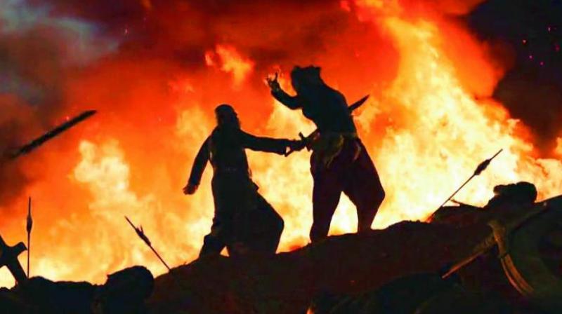 The euphoria surrounding the movie Baahubali-2 has touched all aspects of Telangana, even the school fees issue. The euphoria surrounding the movie Baahubali-2 has touched all aspects of Telangana, even the school fees issue.