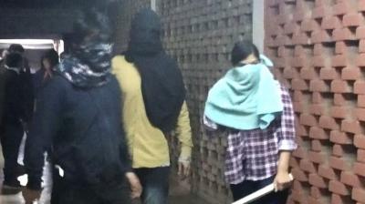 Masked Men Run Riot On Jnu Campus