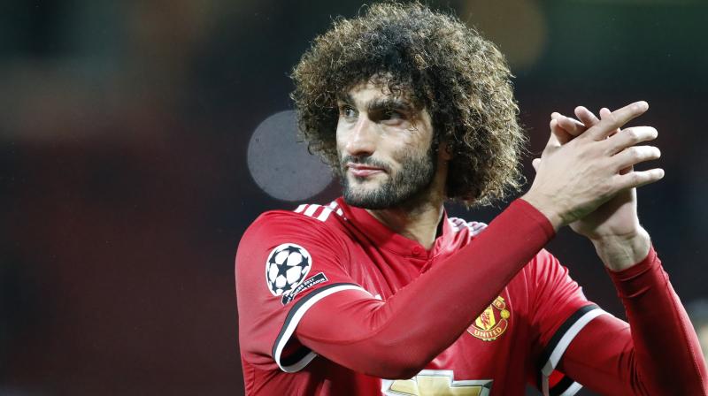 Marouane Fellaini scored United’s opening goal in their 3-0 Champions League Group A victory over Basel this month.(Photo: AP) Marouane Fellaini scored United’s opening goal in their 3-0 Champions League Group A victory over Basel this month.(Photo: AP)