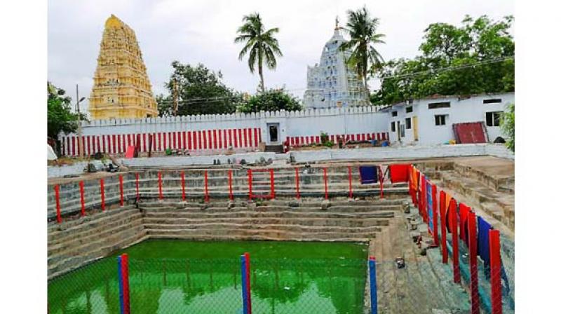 he Neelakanteshwara Temple and the temple koneru. he Neelakanteshwara Temple and the temple koneru.