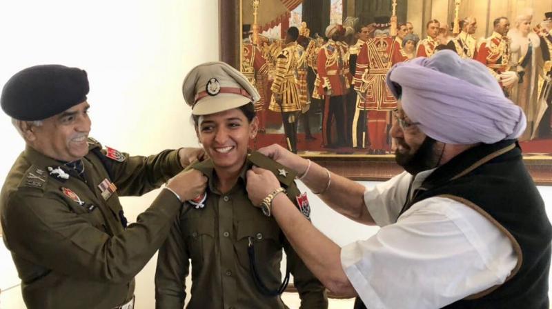 The Punjab chief minister had offered the DSP post to Harmanpreet in July last year, following her scintillating performance in the Women's World Cup 2017. (Photo: Twitter) The Punjab chief minister had offered the DSP post to Harmanpreet in July last year, following her scintillating performance in the Women's World Cup 2017. (Photo: Twitter)