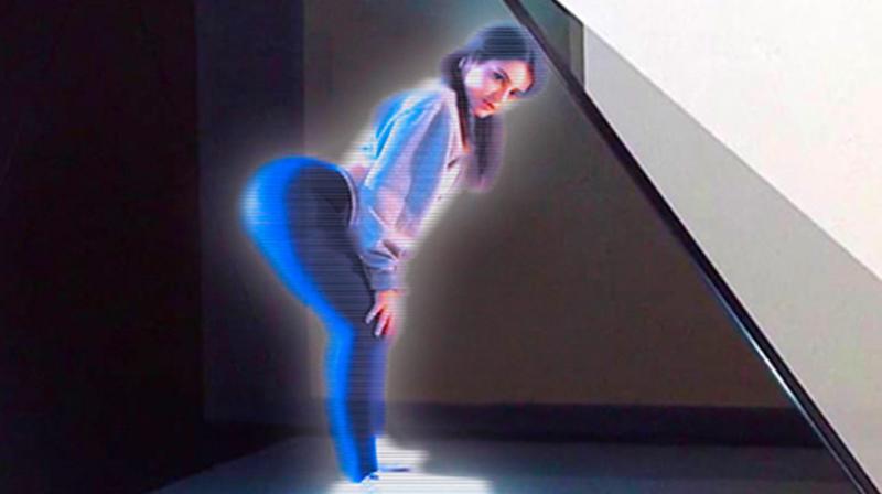 The size of the hologram will be about the half the size of the display screen. The size of the hologram will be about the half the size of the display screen.