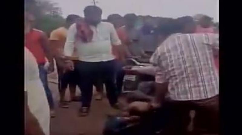 A person was reportedly beaten up by a mob on Wednesday morning on suspicion of carrying beef in Nagpur's Bharsingi village. (File photo: ANI/Twitter) A person was reportedly beaten up by a mob on Wednesday morning on suspicion of carrying beef in Nagpur's Bharsingi village. (File photo: ANI/Twitter)