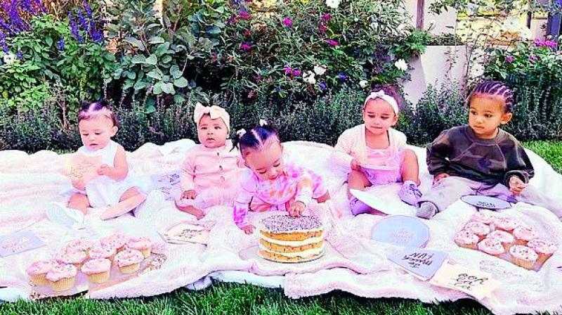 Cousins’ love: Khloé’s daughter True Thompson with Kylie’s daughter Stormi, Kim’s kids Chicago and Saint, and Rob’s daughter Dream Cousins’ love: Khloé’s daughter True Thompson with Kylie’s daughter Stormi, Kim’s kids Chicago and Saint, and Rob’s daughter Dream