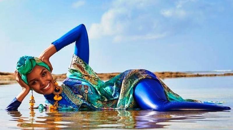 Halima Aden. (Photo: Instagrammed by Sports Illustrated) Halima Aden. (Photo: Instagrammed by Sports Illustrated)
