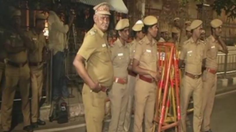 Income tax officials, on Friday evening, conducted searches in the office block of the Poes Garden residence of late Tamil Nadu Chief Minister J Jayalalithaa. (Photo: Twitter | ANI) Income tax officials, on Friday evening, conducted searches in the office block of the Poes Garden residence of late Tamil Nadu Chief Minister J Jayalalithaa. (Photo: Twitter | ANI)