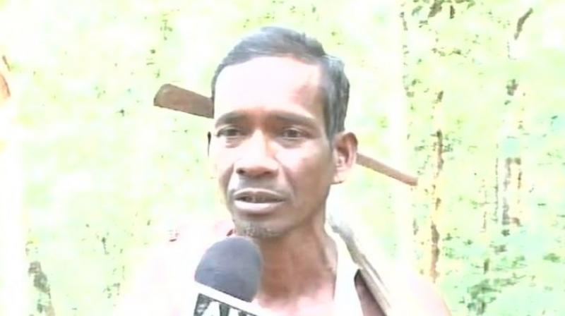 Nayak's family is the only one residing in the area as rest of the people living in the village had shifted to other places because of the difficult terrain. (Photo: ANI/Twitter) Nayak's family is the only one residing in the area as rest of the people living in the village had shifted to other places because of the difficult terrain. (Photo: ANI/Twitter)