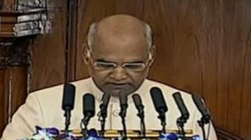 The President said 2018 is important year for realising dream of new India. (Photo: ANI/Twitter) The President said 2018 is important year for realising dream of new India. (Photo: ANI/Twitter)