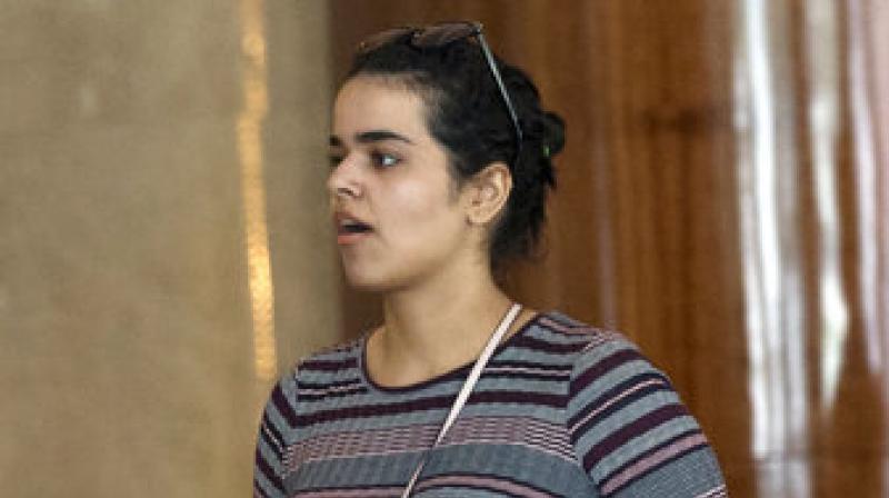 Rahaf Mohammed Alqunun fled her family while visiting Kuwait and flew to Bangkok, where she barricaded herself in an airport hotel to avoid deportation and grabbed global attention by mounting a social media campaign for asylum. (Photo: AP) Rahaf Mohammed Alqunun fled her family while visiting Kuwait and flew to Bangkok, where she barricaded herself in an airport hotel to avoid deportation and grabbed global attention by mounting a social media campaign for asylum. (Photo: AP)