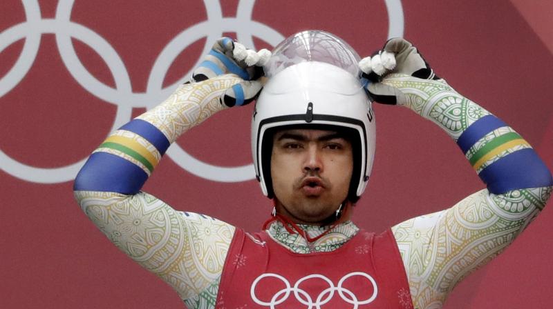 aking part in his sixth and last Olympics, the 36-year- old Keshavan produced the best timing of his campaign as he covered the 1,344 metre track at the Olympic Sliding Center in 48.900 seconds in his third round heat. (Photo: AP) aking part in his sixth and last Olympics, the 36-year- old Keshavan produced the best timing of his campaign as he covered the 1,344 metre track at the Olympic Sliding Center in 48.900 seconds in his third round heat. (Photo: AP)