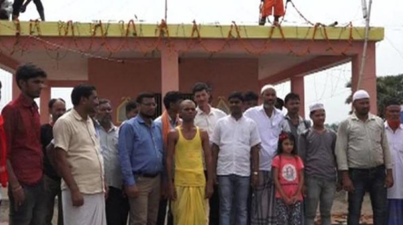 Mansood Ahmed, one of the locals, contributed six decimal land while another donated Rs 3.5 lakh for the construction. (Photo: ANI) Mansood Ahmed, one of the locals, contributed six decimal land while another donated Rs 3.5 lakh for the construction. (Photo: ANI)