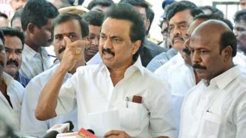 MK Stalin led the walkout of his party members objecting to the removal of comments. (Photo:File) MK Stalin led the walkout of his party members objecting to the removal of comments. (Photo:File)