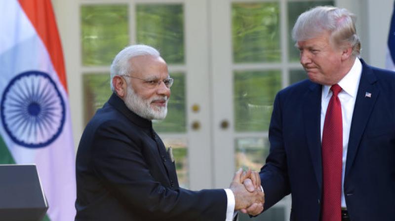 Prime Minister Narendra Modi and US President Donald Trump. Prime Minister Narendra Modi and US President Donald Trump.