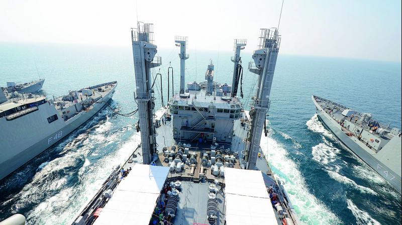 The five-day-long exercise would also contribute significantly to enhancing the overall maritime security in the region. (Photo: Representational image) The five-day-long exercise would also contribute significantly to enhancing the overall maritime security in the region. (Photo: Representational image)