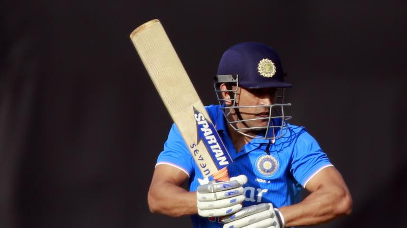 MS Dhoni, former India skipper, scored an unbeaten 78 off 79 balls and set up India's 93-run win over West Indies in the third ODI. (Photo: AP) MS Dhoni, former India skipper, scored an unbeaten 78 off 79 balls and set up India's 93-run win over West Indies in the third ODI. (Photo: AP)