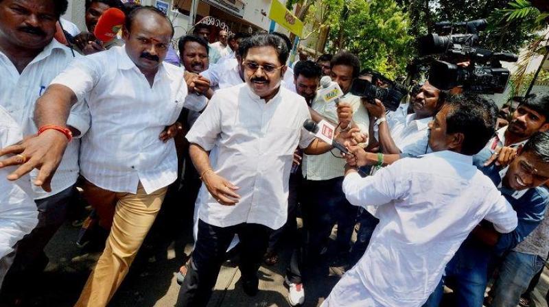TTV Dhinakaran also sought to make light of the K Palanisamy camp winning the 'Two Leaves' symbol after both camps staked claim for it before the Election Commission. (Photo: PTI) TTV Dhinakaran also sought to make light of the K Palanisamy camp winning the 'Two Leaves' symbol after both camps staked claim for it before the Election Commission. (Photo: PTI)