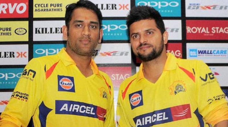 MS Dhoni and Suresh Raina are set to reunite as Chennai Super Kings' management set to retain the southpaw in the Indian Premier League 2018. (Photo: PTI) MS Dhoni and Suresh Raina are set to reunite as Chennai Super Kings' management set to retain the southpaw in the Indian Premier League 2018. (Photo: PTI)