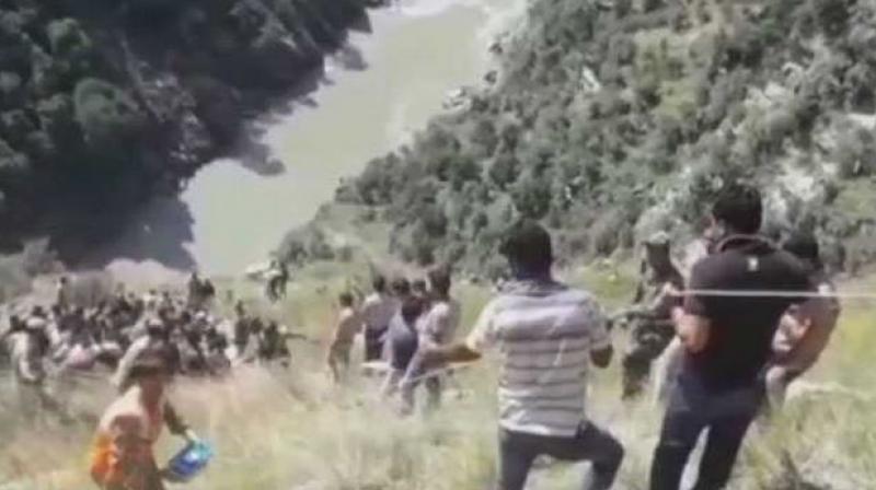 This is the third major accident in Kishtwar district in the last one month. (Photo: Twitter | ANI) This is the third major accident in Kishtwar district in the last one month. (Photo: Twitter | ANI)