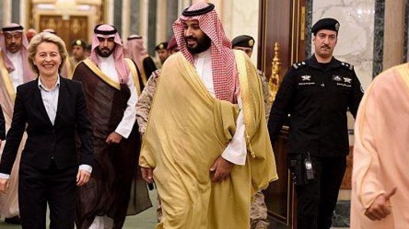 German minister Ursula von der Leyen refused to wear a burqa during her visit to the Middle Eastern country. (Photo: Twitter) German minister Ursula von der Leyen refused to wear a burqa during her visit to the Middle Eastern country. (Photo: Twitter)