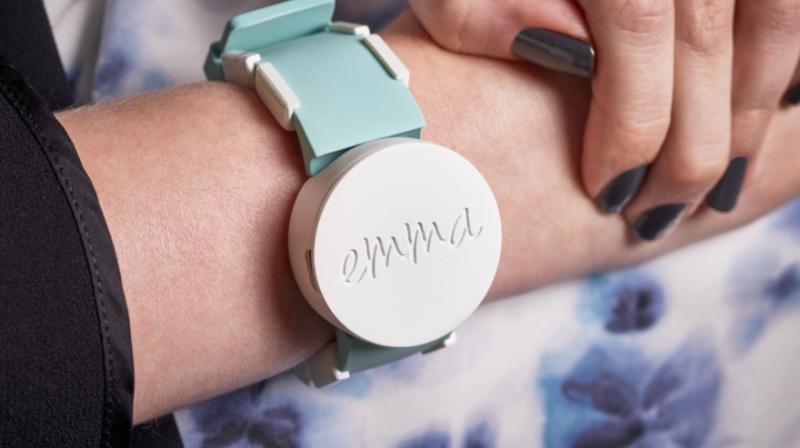 The smartwatch analyses the wearer’s symptoms and vibrates in a customised rhythm created using AI and the built-in sensors. The smartwatch analyses the wearer’s symptoms and vibrates in a customised rhythm created using AI and the built-in sensors.