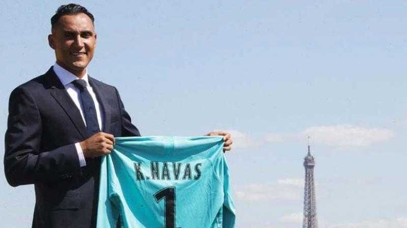 Keylor Navas has joined PSG on a four year deal and while no fee has been confirmed the Spanish press say it was 15 million euros (USD 16.5 million). (Photo: Keylor Navas/Instagram) Keylor Navas has joined PSG on a four year deal and while no fee has been confirmed the Spanish press say it was 15 million euros (USD 16.5 million). (Photo: Keylor Navas/Instagram)