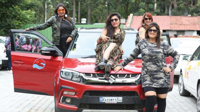 (Above) Women who participated in the Driven.V4 rally (Above) Women who participated in the Driven.V4 rally
