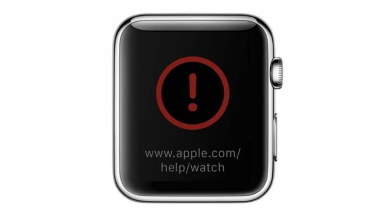 Users, who installed the update, said the watch displays an exclamation point in a circle, along with a URL for Apple support www.apple.com /help/watch. (Photo: Apple) Users, who installed the update, said the watch displays an exclamation point in a circle, along with a URL for Apple support www.apple.com /help/watch. (Photo: Apple)