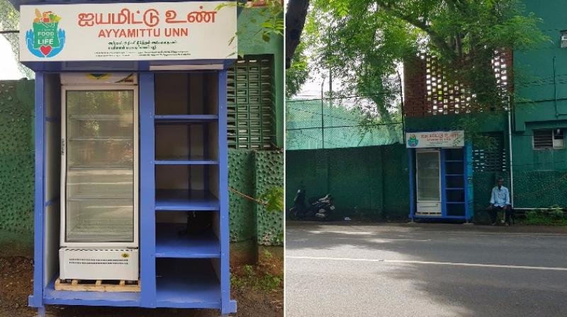 Community fridge in Chennai is helping the poor in a big way. (Photo: Facebook / Issa Fathima Jasmine.M) Community fridge in Chennai is helping the poor in a big way. (Photo: Facebook / Issa Fathima Jasmine.M)