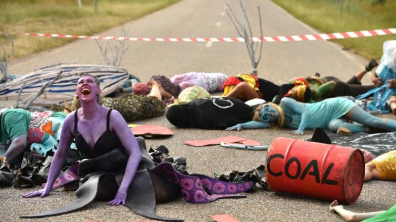 The Adani coal mine has been under fierce debate and protest for almost a decade. (Photo: AFP) The Adani coal mine has been under fierce debate and protest for almost a decade. (Photo: AFP)