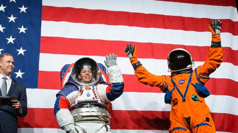 “This is the first suit we’ve designed in about 40 years,” Chris Hansen, a manager at NASA’s spacesuit design office, said. (Photo: Twitter) “This is the first suit we’ve designed in about 40 years,” Chris Hansen, a manager at NASA’s spacesuit design office, said. (Photo: Twitter)