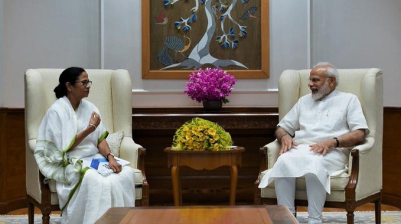 West Bengal CM Mamata Banerjee called on PM Narendra Modi. (Photo: ANI) West Bengal CM Mamata Banerjee called on PM Narendra Modi. (Photo: ANI)