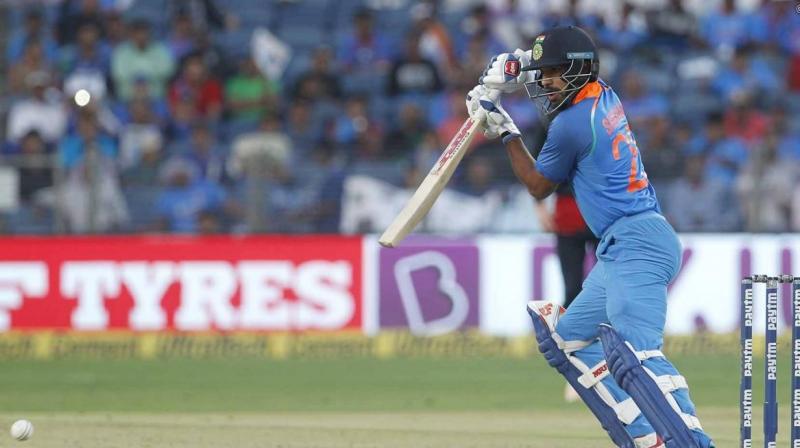 Shikhar Dhwan plays a shot during India's run chase against New Zealand. (Photo: BCCI) Shikhar Dhwan plays a shot during India's run chase against New Zealand. (Photo: BCCI)