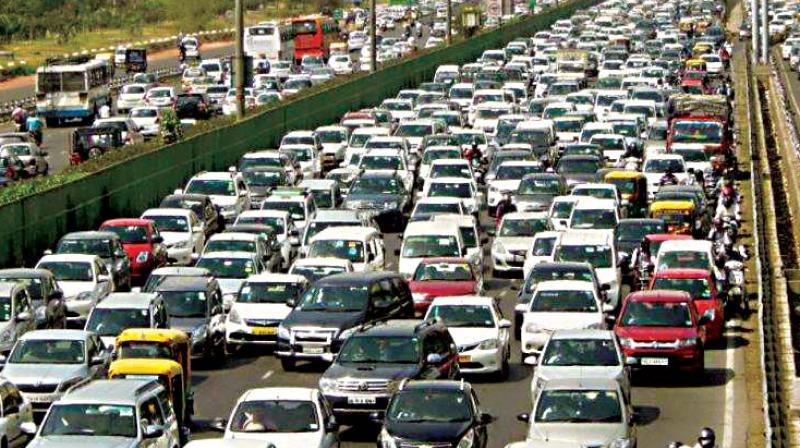 We have to find solutions to ensure that the roads are not clogged with vehicles. The road capacity is stagnant, (Representional Image) We have to find solutions to ensure that the roads are not clogged with vehicles. The road capacity is stagnant, (Representional Image)