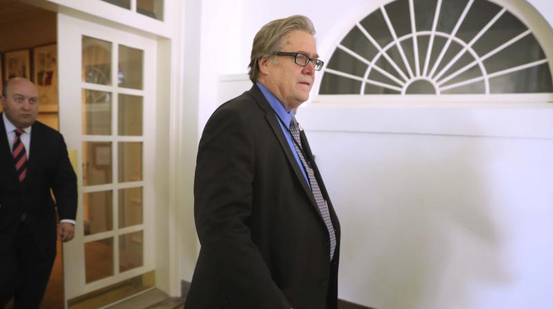 Steve Bannon is seen at the White House in Washington. (Photo: AP) Steve Bannon is seen at the White House in Washington. (Photo: AP)