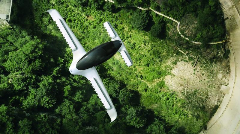 Powered by 36 electric motors, the Lilium sports a fixed-wing design that its makers say will give it an efficiency and range advantage over more drone-like competitors, such as German rival Volocopter and Britain’s Vertical Aerospace. Powered by 36 electric motors, the Lilium sports a fixed-wing design that its makers say will give it an efficiency and range advantage over more drone-like competitors, such as German rival Volocopter and Britain’s Vertical Aerospace.