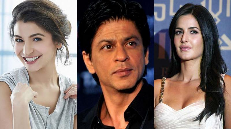 Anushka Sharma, Shah Rukh Khan and Katrina Kaif. Anushka Sharma, Shah Rukh Khan and Katrina Kaif.