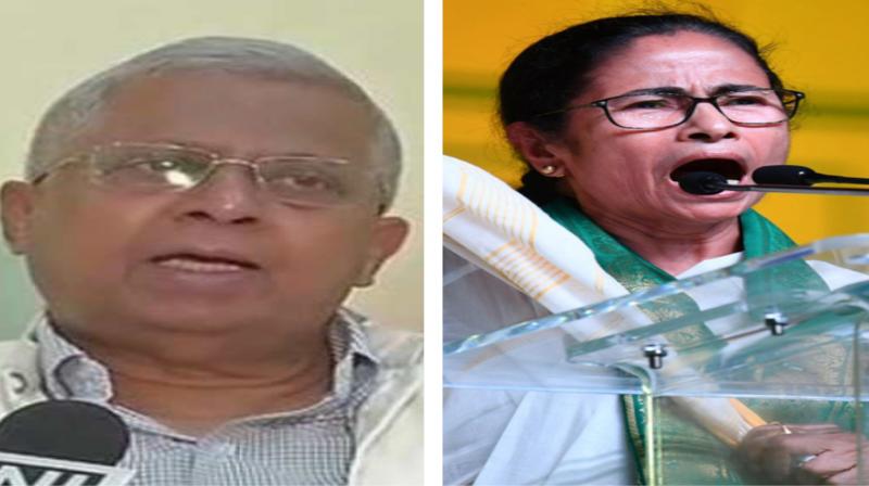 Roy's tweet came after Banerjee on Thursday lost her cool when a group of men raised 'Jai Shri Ram' slogan as her convoy passed through Bhatpara area of North 24 Parganas district. (Photo: ANI) Roy's tweet came after Banerjee on Thursday lost her cool when a group of men raised 'Jai Shri Ram' slogan as her convoy passed through Bhatpara area of North 24 Parganas district. (Photo: ANI)