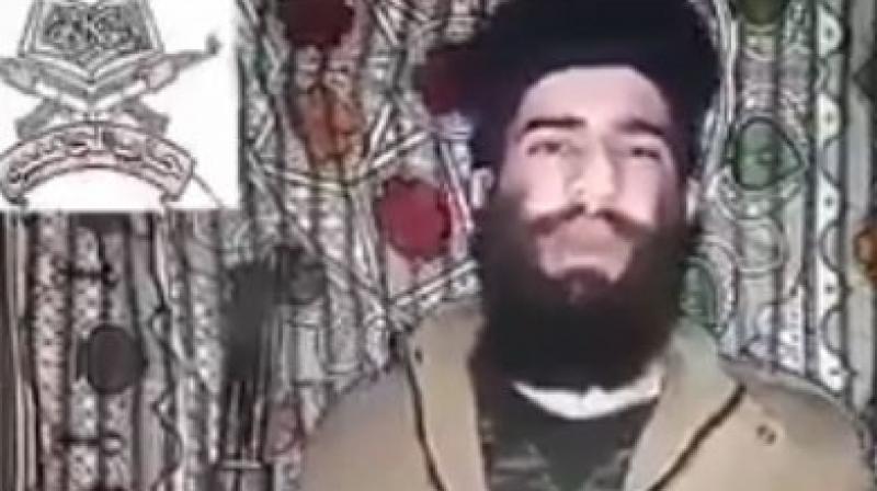 This is the third video message from the militant commander since last year. (Photo: Video grab) This is the third video message from the militant commander since last year. (Photo: Video grab)