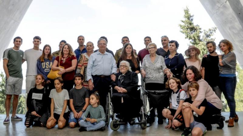Sarah and Yossi brought their children and grandchildren to meet their saviour. (Photo: AFP) Sarah and Yossi brought their children and grandchildren to meet their saviour. (Photo: AFP)