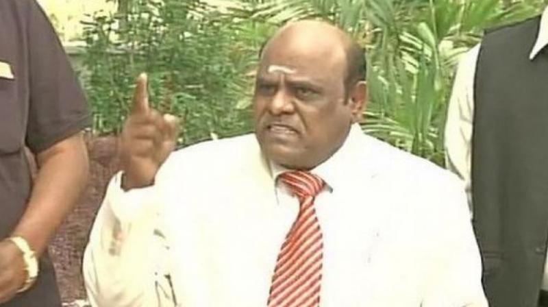 Karnan is the first sitting High Court judge to be awarded a jail term by apex court. (Photo: ANI/Twitter) Karnan is the first sitting High Court judge to be awarded a jail term by apex court. (Photo: ANI/Twitter)