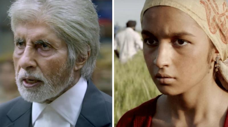 Amitabh Bachchan in a still from 'Pink' and Alia Bhatt in 'Udta Punjab'. Amitabh Bachchan in a still from 'Pink' and Alia Bhatt in 'Udta Punjab'.