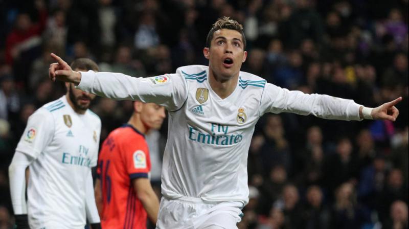 It was Ronaldo's 11th league goal of the season, with seven coming in the last four games. (Photo: AFP) It was Ronaldo's 11th league goal of the season, with seven coming in the last four games. (Photo: AFP)